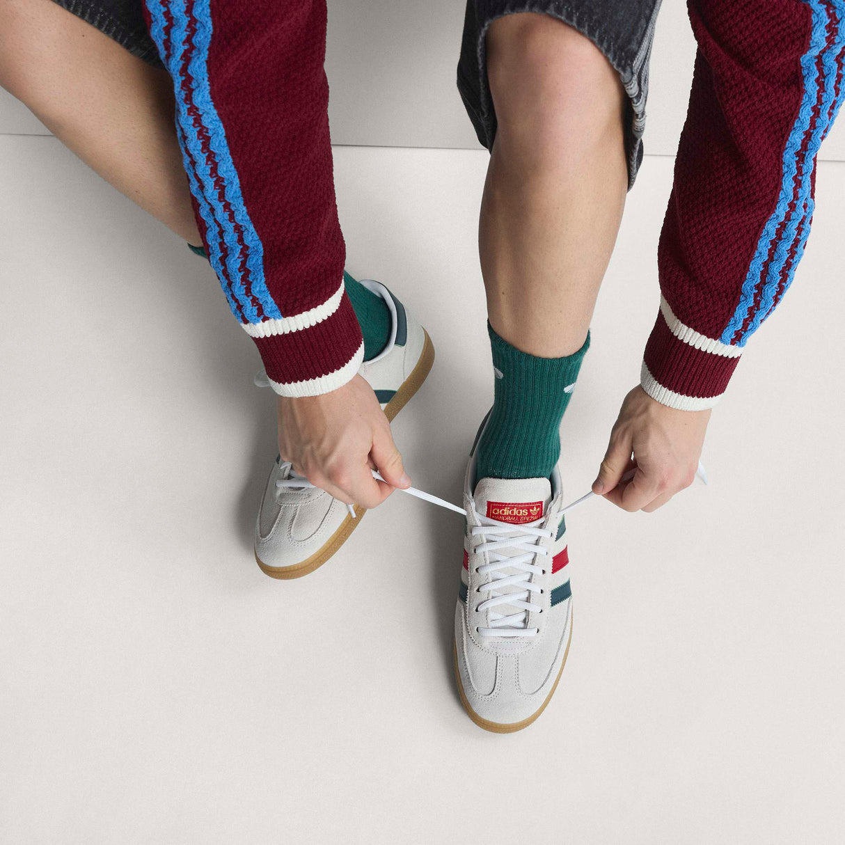 Tenis adidas Mexico Handball Spezial - Blanco/Escarlata