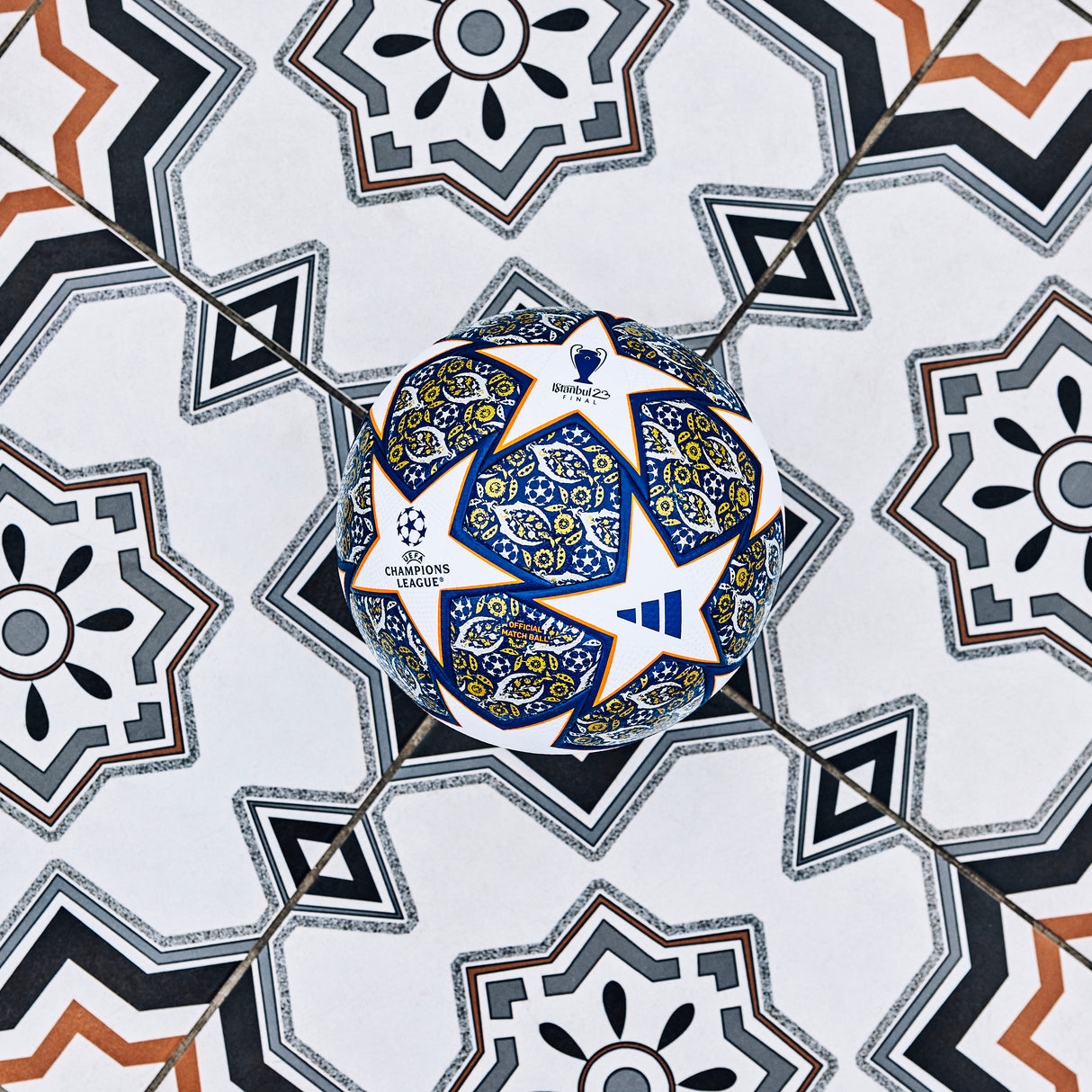 adidas UEFA Champions League Pro Istanbul Soccer Ball - White/Blue