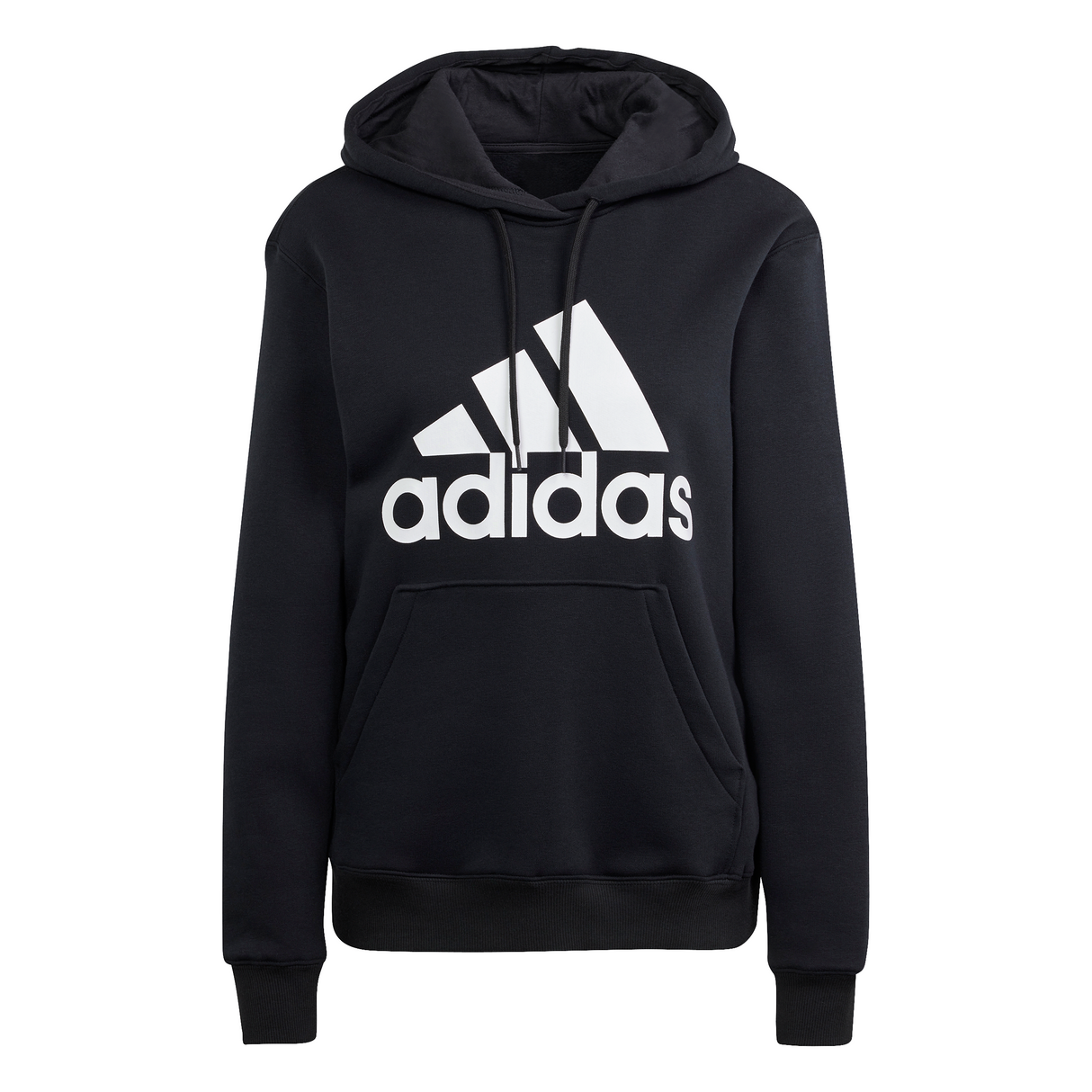adidas Essentials Big Logo Regular Fleece Women's Hoodies - Black/White