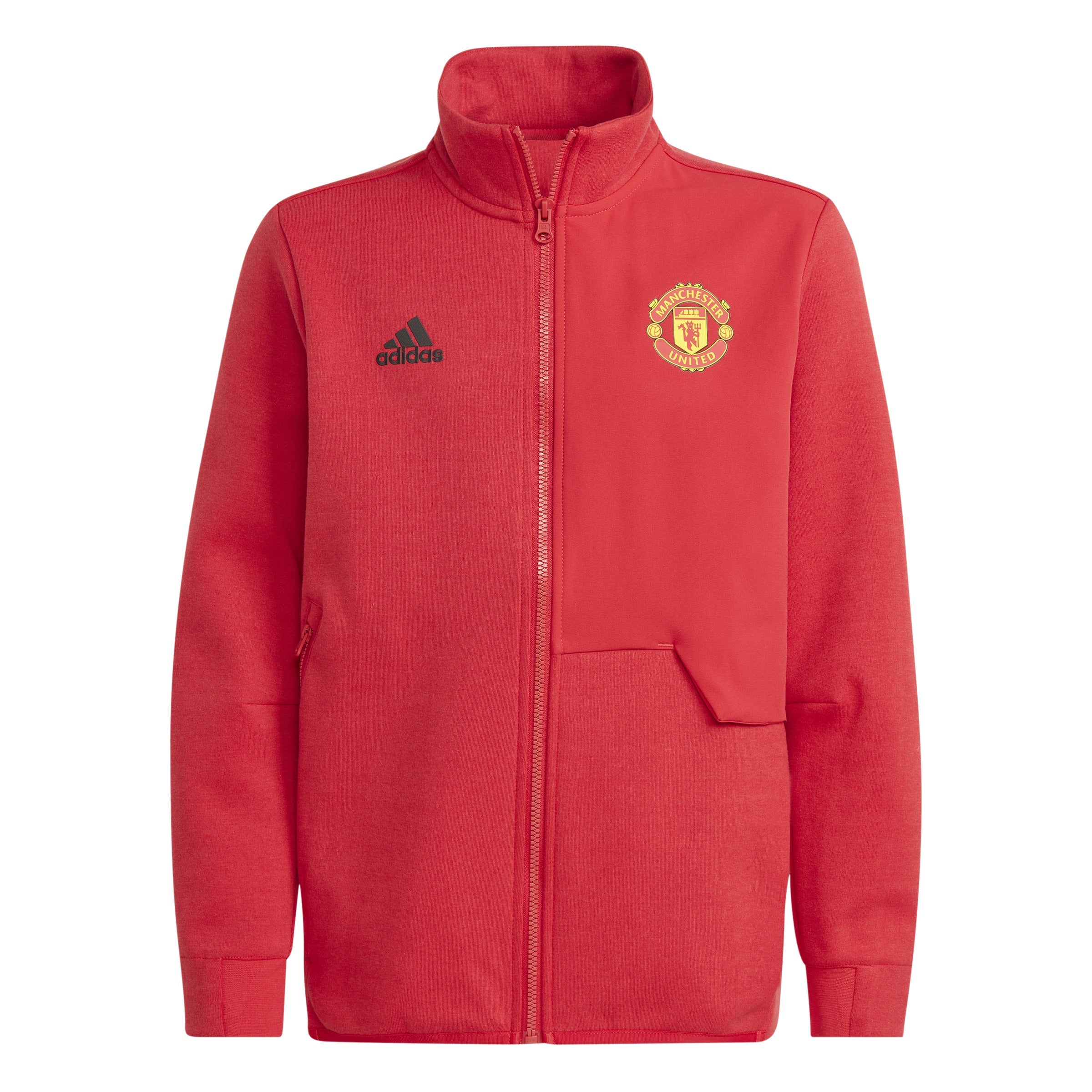 adidas Manchester United Anthem Jacket 23 24 Real Red YS