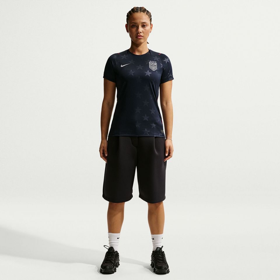 Camiseta de fútbol Nike USMNT de visitante para mujer 2026 - Azul marino
