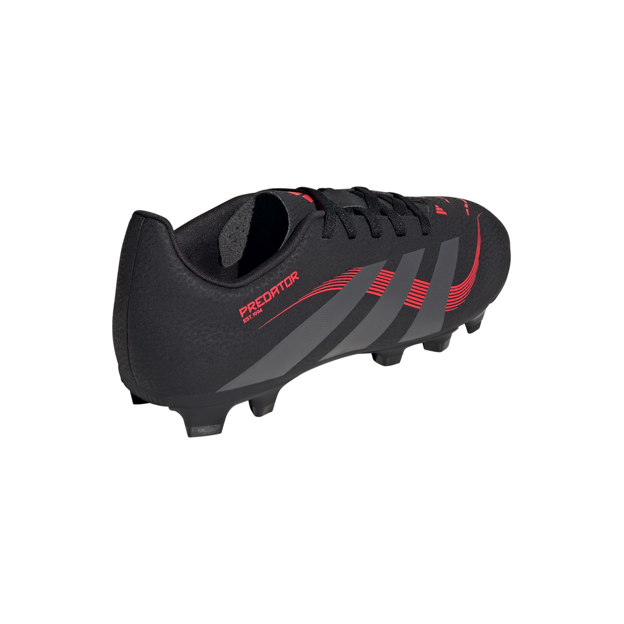 adidas Predator Club FG/MG Youth Soccer Cleats - Black/Red