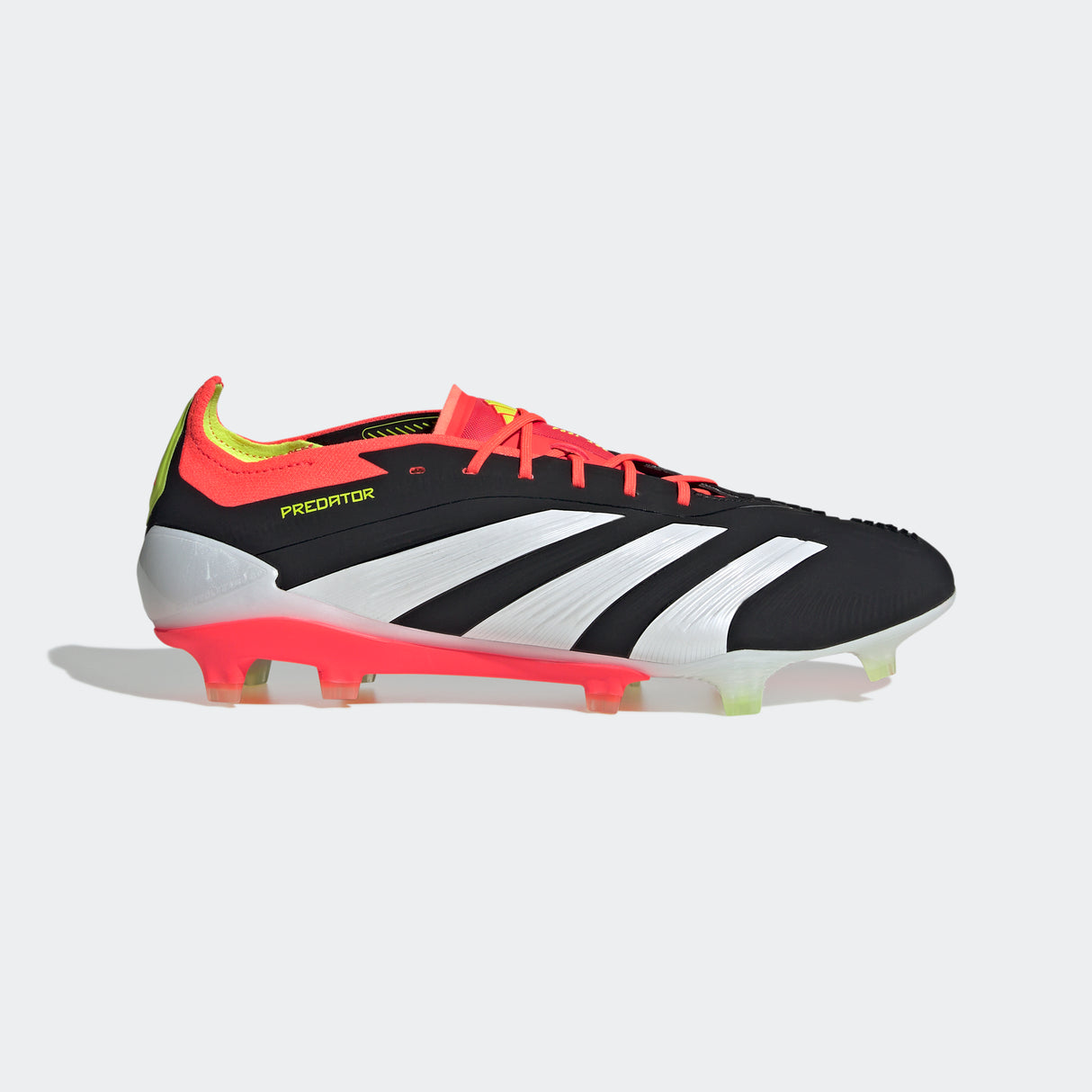 adidas Predator Elite FG Men's Firm Ground Soccer Cleats - Black/White/Solar Red