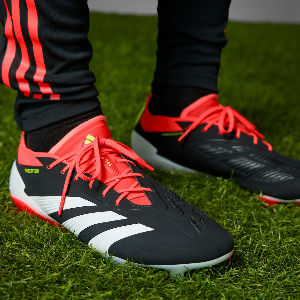 adidas Predator Elite FG Men's Firm Ground Soccer Cleats - Black/White/Solar Red