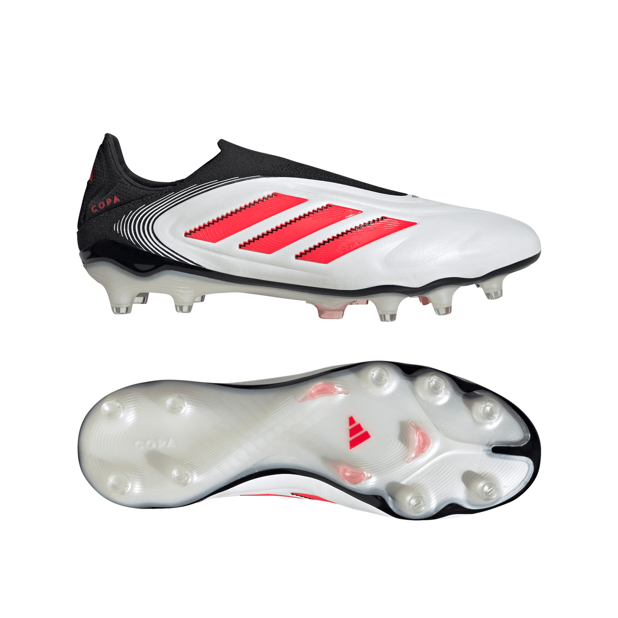adidas Copa Pure 3 Elite Laceless FG Men´s Soccer Cleats - White/Red/Black