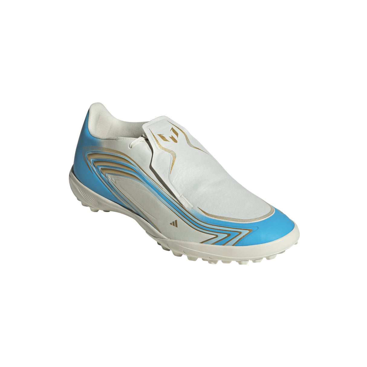 adidas F50 Messi League Turf Men's Soccer Cleats - Ivory/Blue
