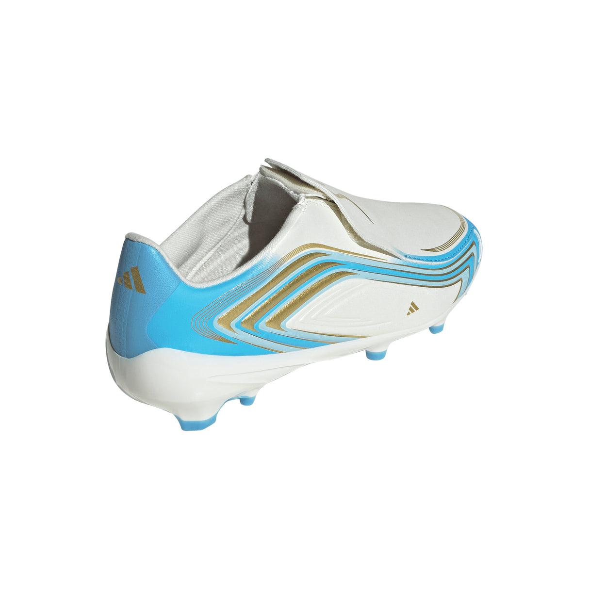 adidas F50 Messi League Laceless FG Firm Ground Youth Soccer Cleats - Blue