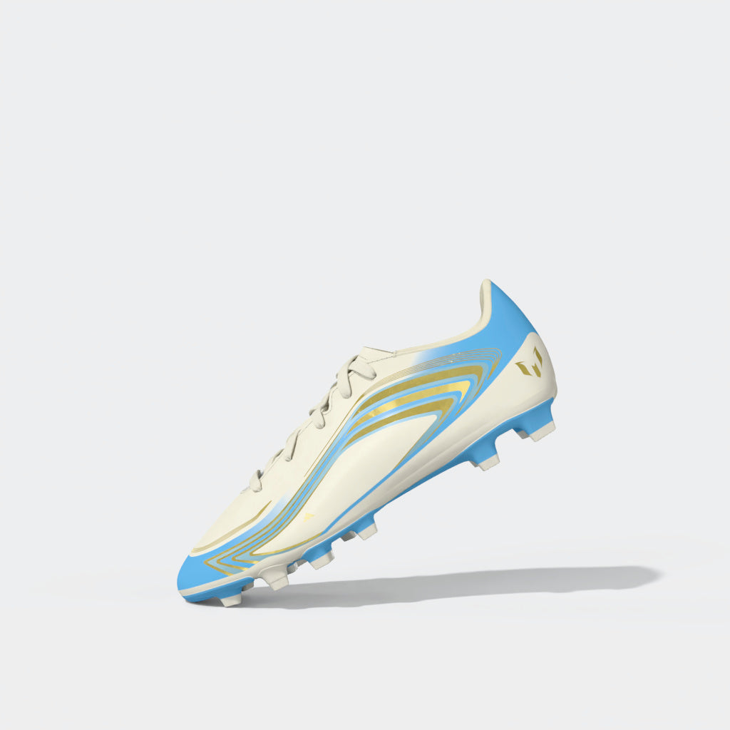 adidas F50 Messi Club FG/MG Firm Ground/Multi Ground Youth Soccer Cleats - Blue