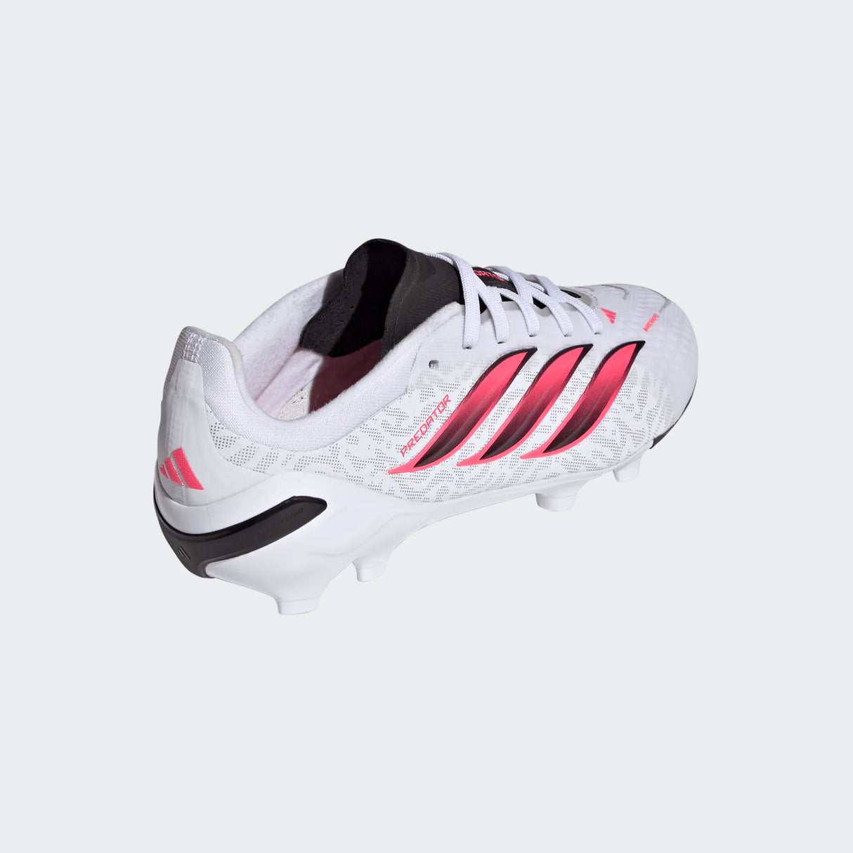 adidas Predator Elite Firm Ground Youth Soccer Cleats - White/Black