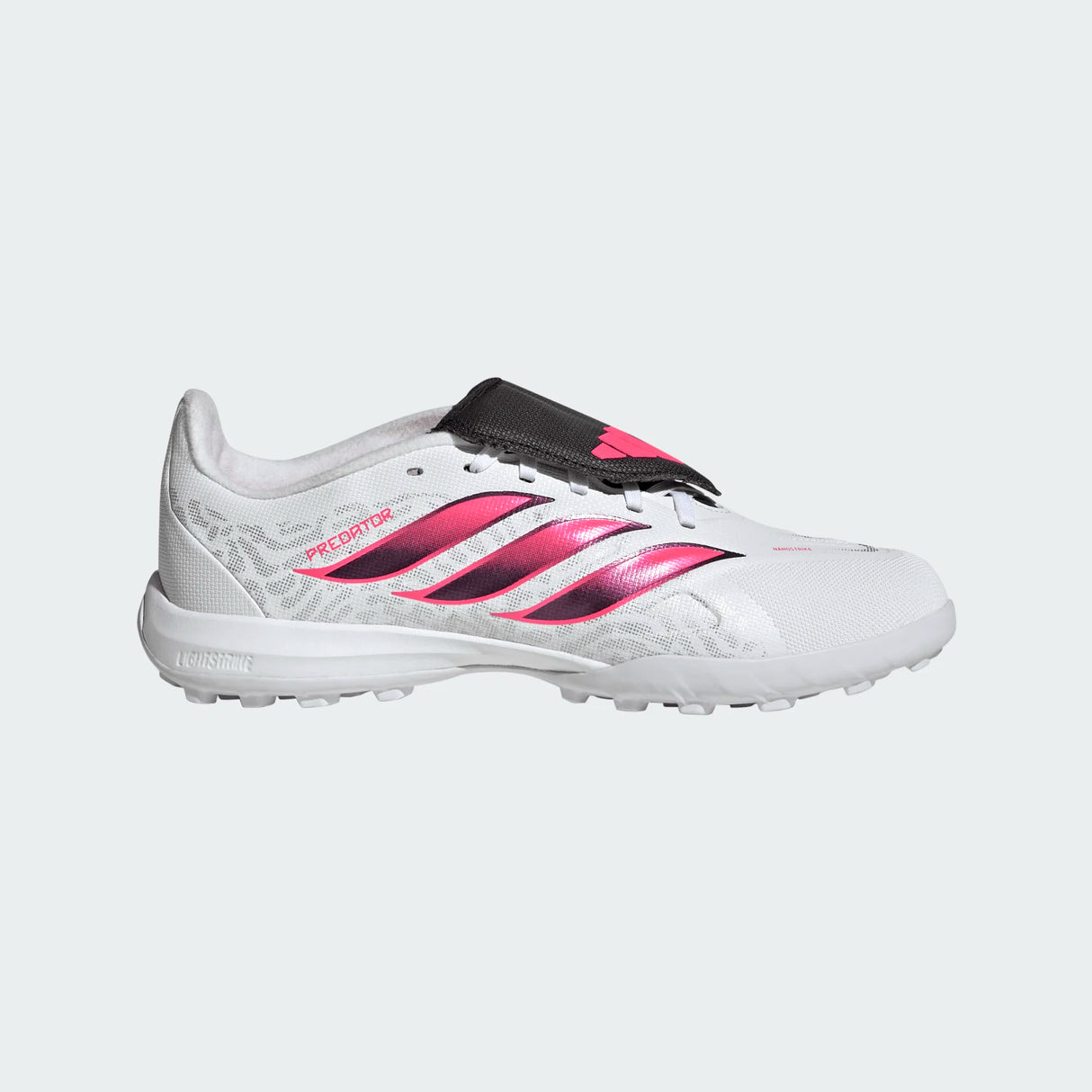 adidas Predator League Fold- Over Tongue Turf Youth Soccer Cleats - White/Black