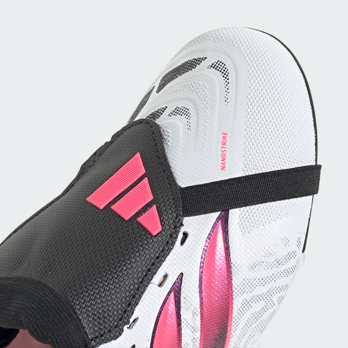 adidas Predator League Fold-Over Tongue Firm Ground Youth Soccer Cleats - White/Black