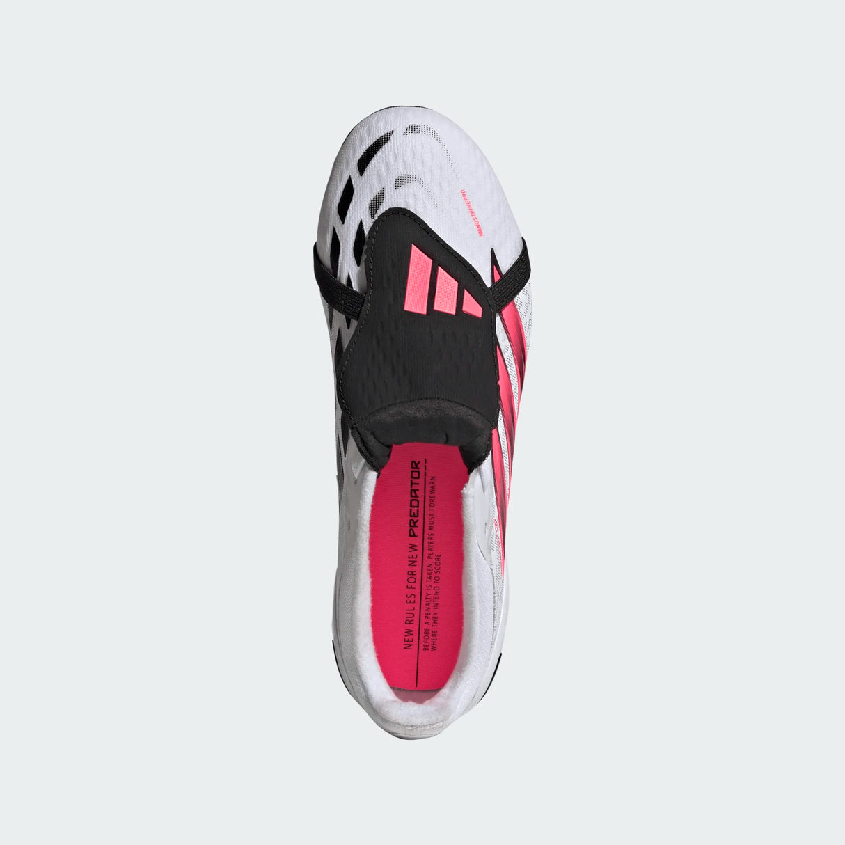 adidas Predator Elite Fold-Over Tongue Firm Ground Youth Soccer Cleats - White/Black