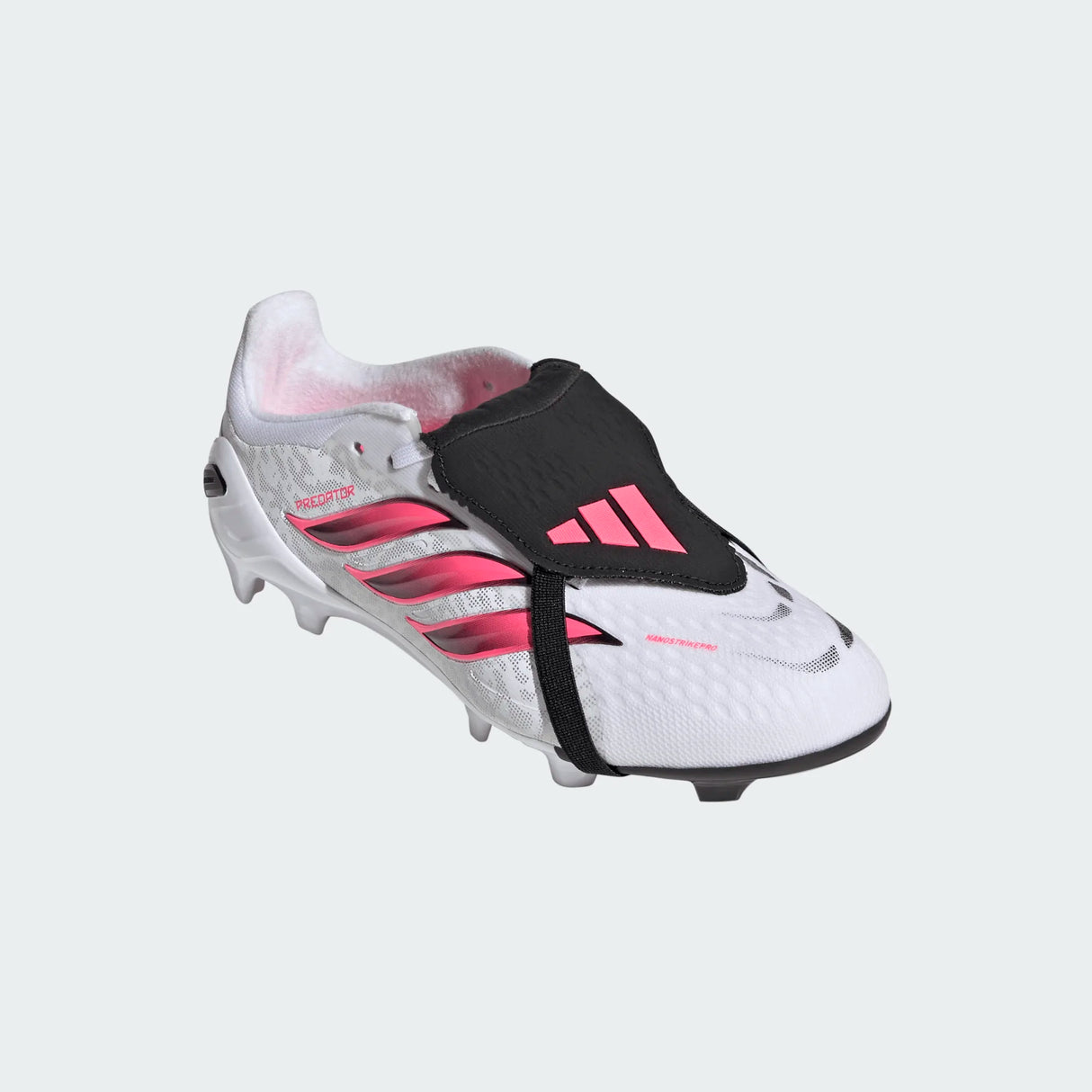 adidas Predator Elite Fold-Over Tongue Firm Ground Youth Soccer Cleats - White/Black