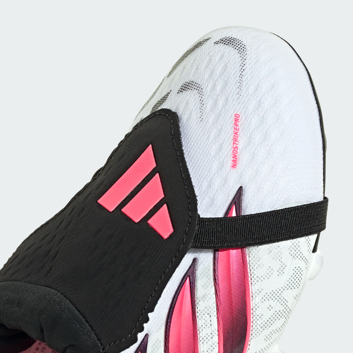 adidas Predator Elite Fold-Over Tongue Firm Ground Youth Soccer Cleats - White/Black