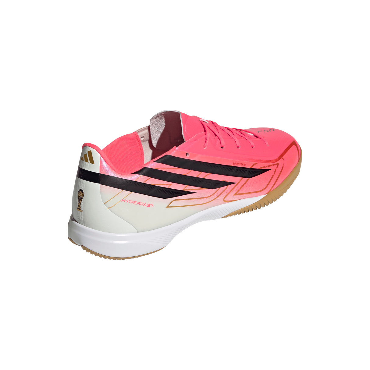 adidas F50 Hyperfast League Indoor Men's Soccer Shoes - Turquesa/Black/Gold