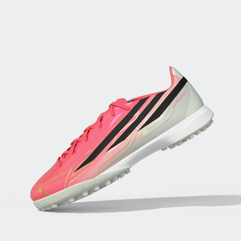 adidas F50 Hyperfast League Turf Men's Soccer Cleats - Turquesa/Black/Gold