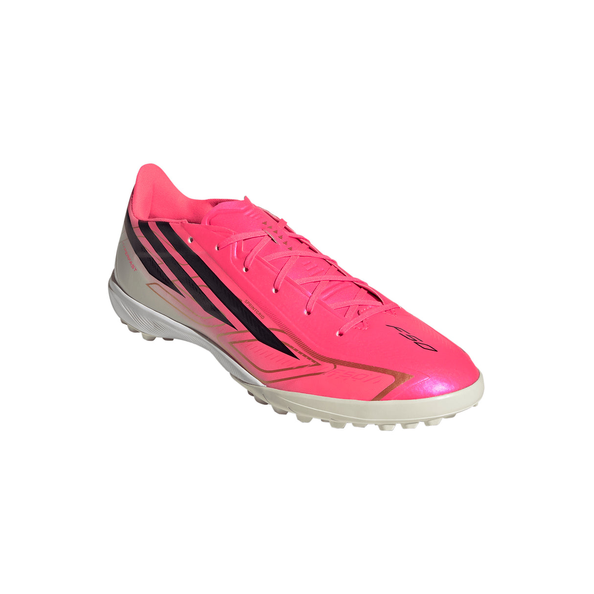 adidas F50 Hyperfast League Turf Men's Soccer Cleats - Turquesa/Black/Gold