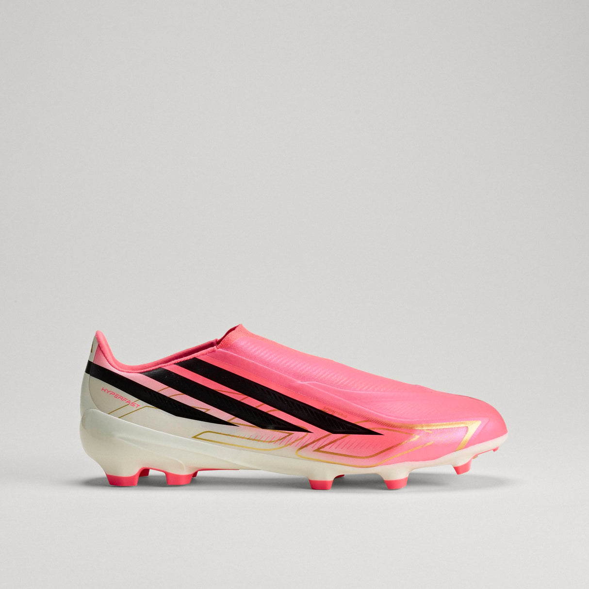 adidas F50 Hyperfast League Laceless Firm Ground Men's Soccer Cleats - Turquesa/Black/Gold