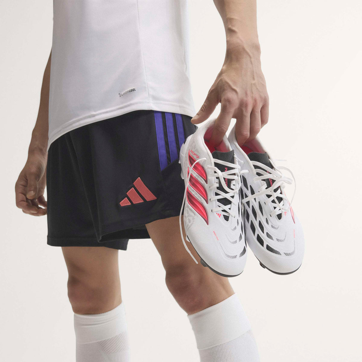 adidas Predator League Firm Ground Men's Soccer Cleats - White/Black