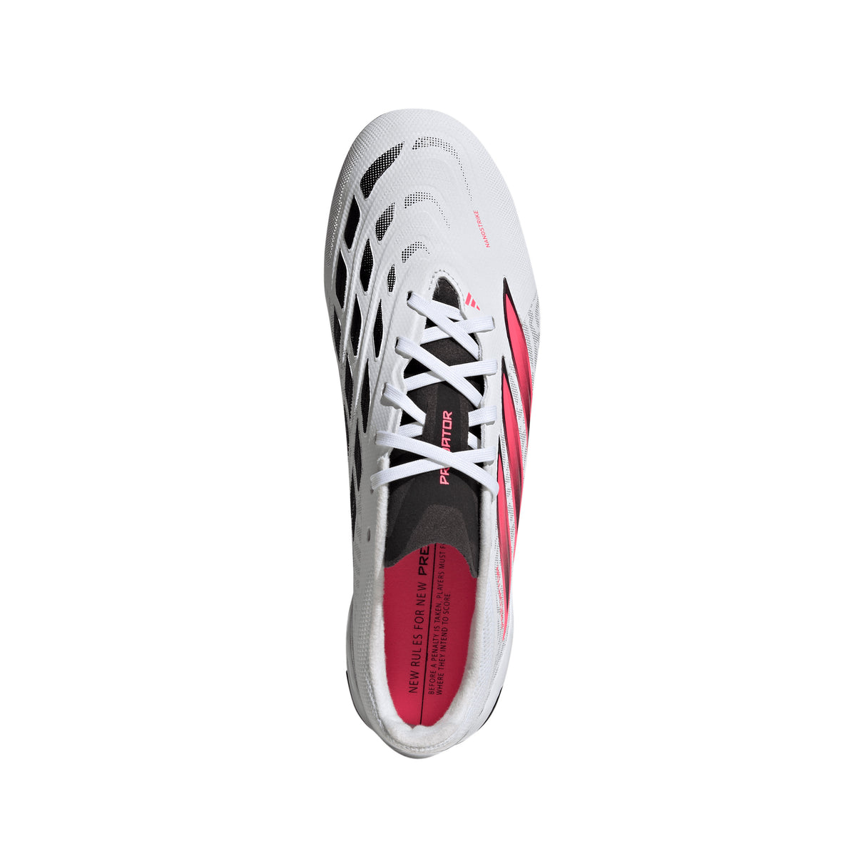 adidas Predator League Firm Ground Men's Soccer Cleats - White/Black