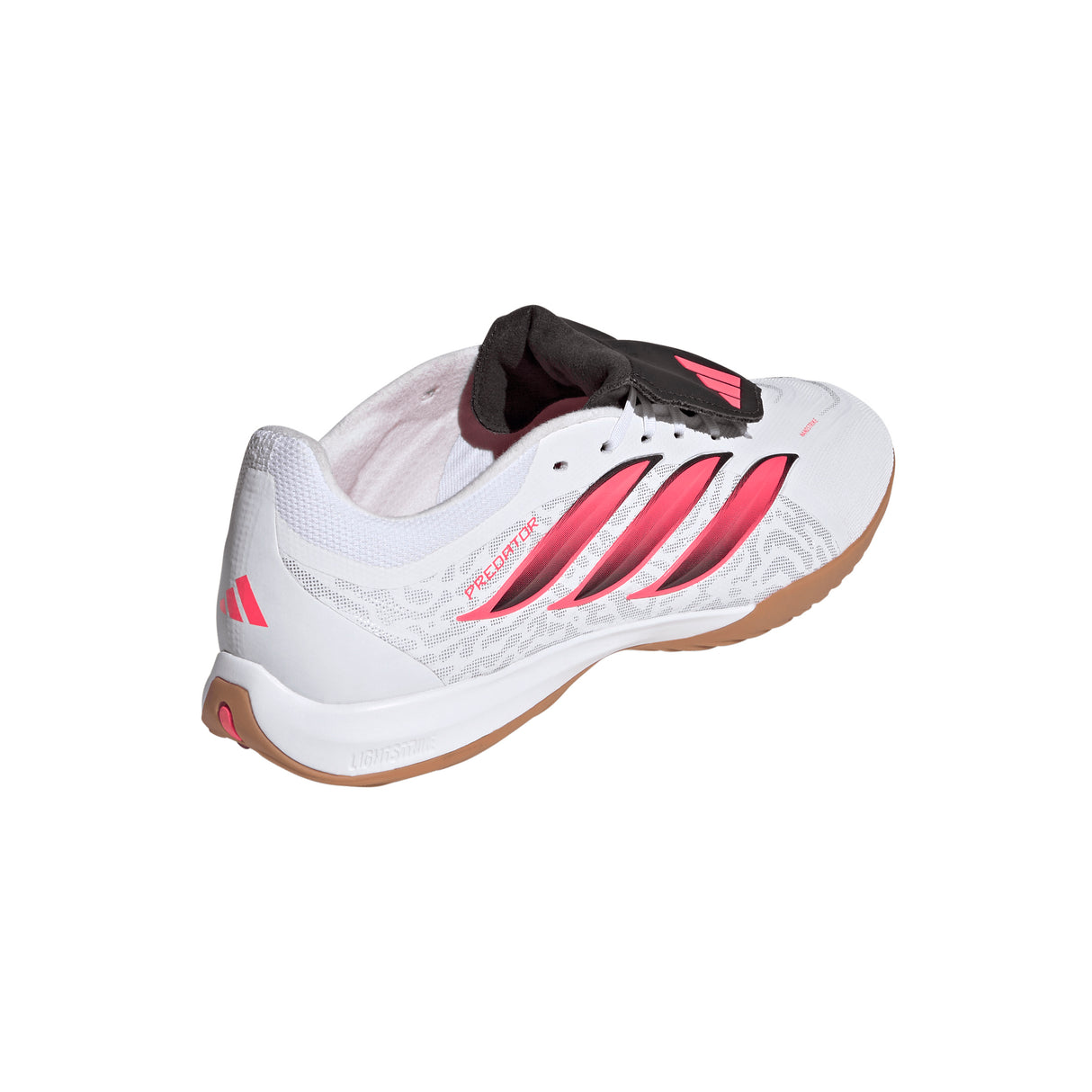adidas Predator League Fold-Over Tongue Indoor Men's Soccer Shoes - White/Black
