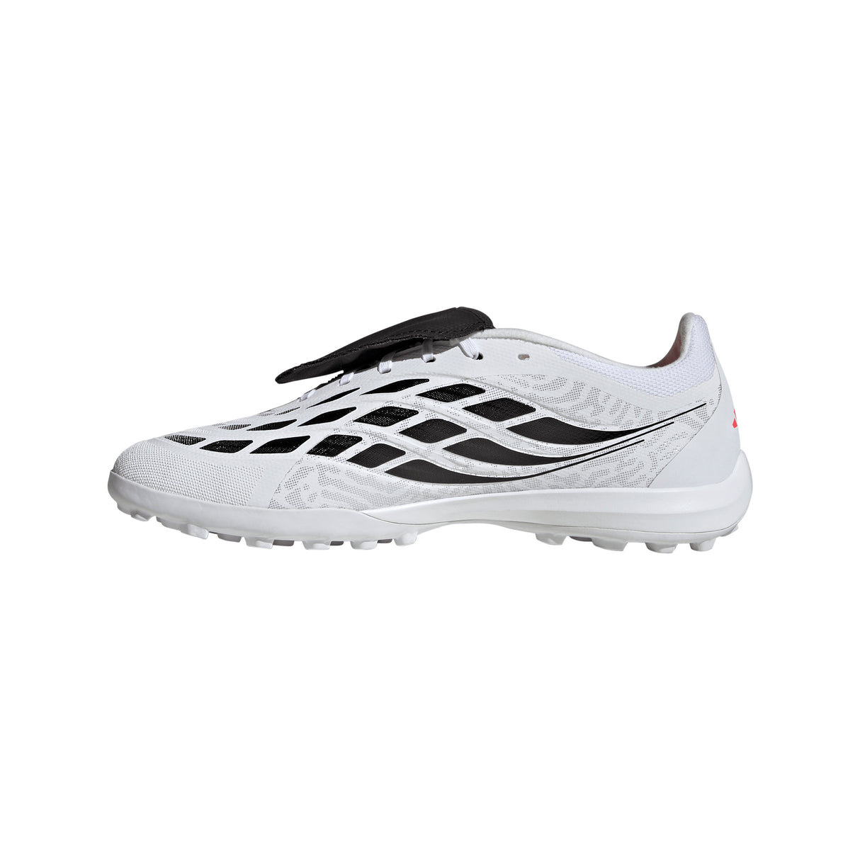 adidas Predator League Fold-Over Tongue Turf Men's Soccer Cleats - White/Black
