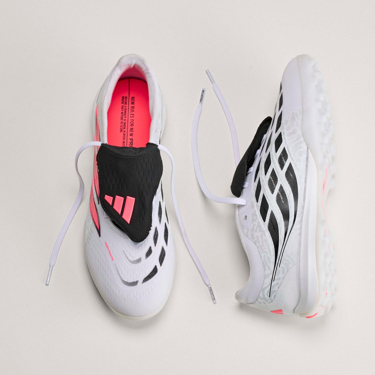adidas Predator Pro Fold-Over Tongue Turf Men's Soccer Cleats - White/Black