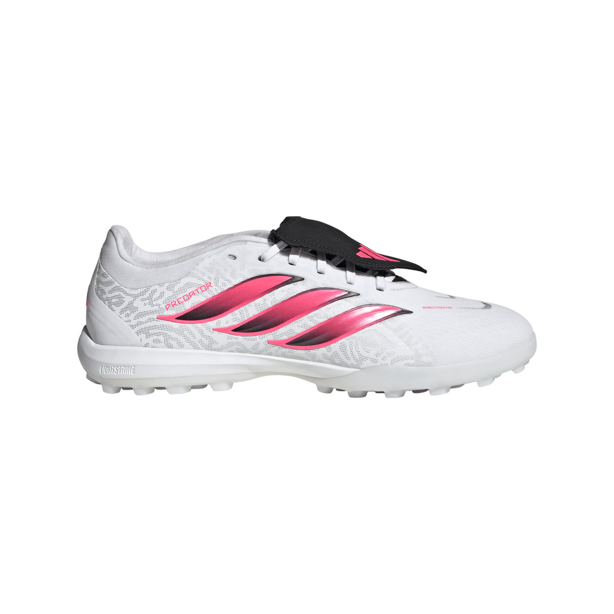 adidas Predator Pro Fold-Over Tongue Turf Men's Soccer Cleats - White/Black