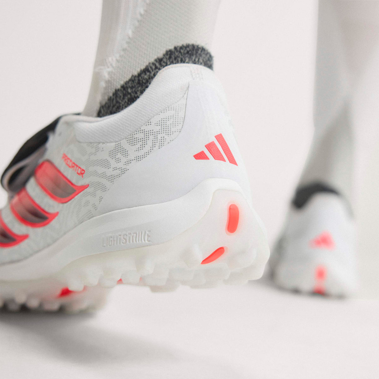 adidas Predator Pro Fold-Over Tongue Turf Men's Soccer Cleats - White/Black