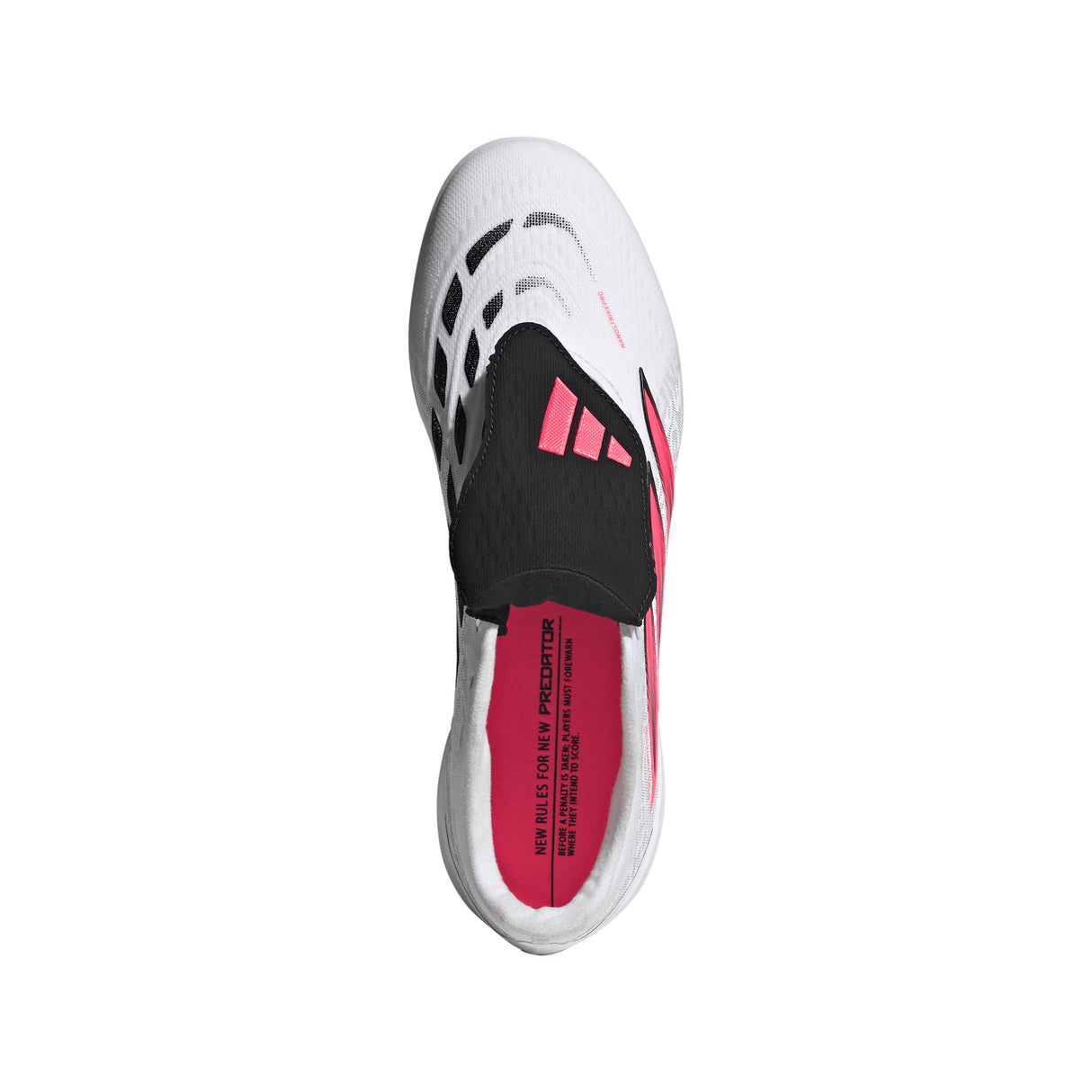 adidas Predator Pro Fold-Over Tongue Turf Men's Soccer Cleats - White/Black