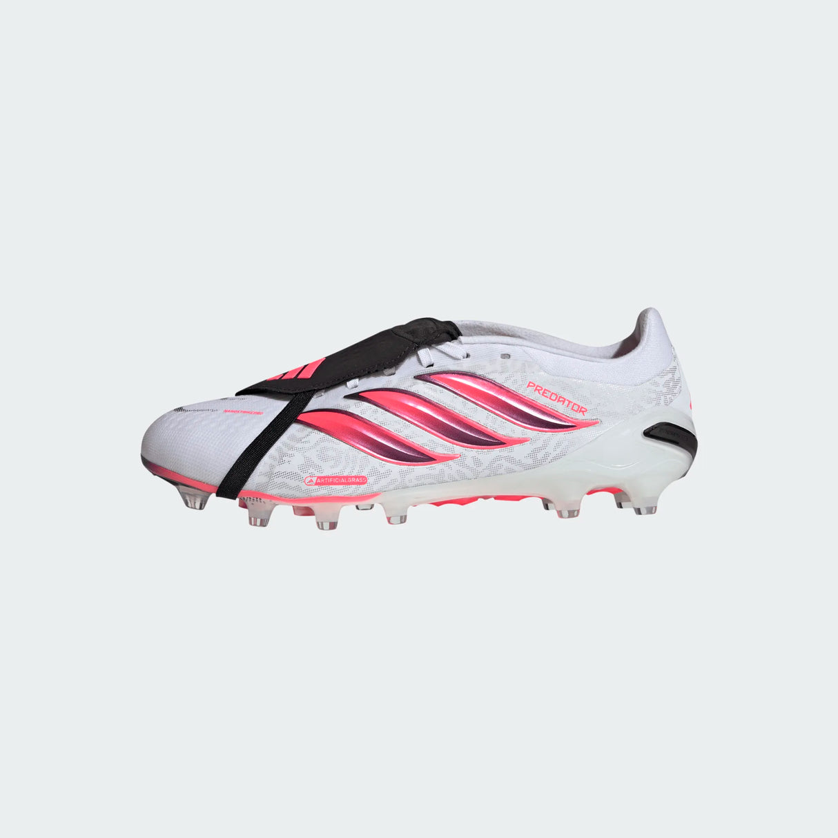 adidas Predator Pro Fold-Over Tongue Artificial Ground Men's Soccer Cleats - White/Black