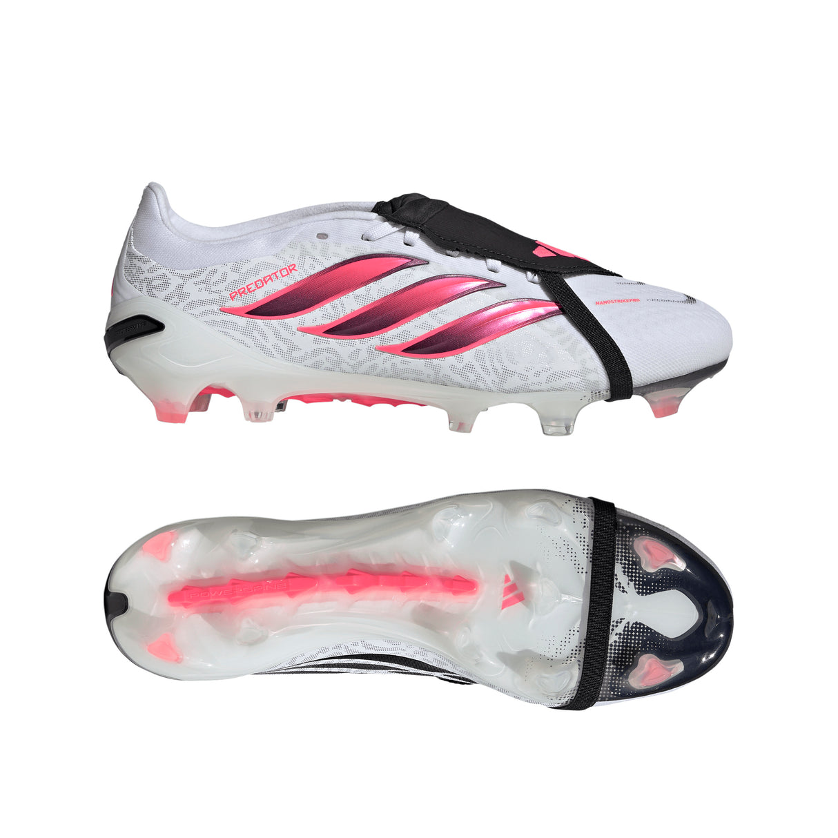 adidas Predator Pro Fold-Over Tongue Firm Ground Men's Soccer Cleats - White/Black