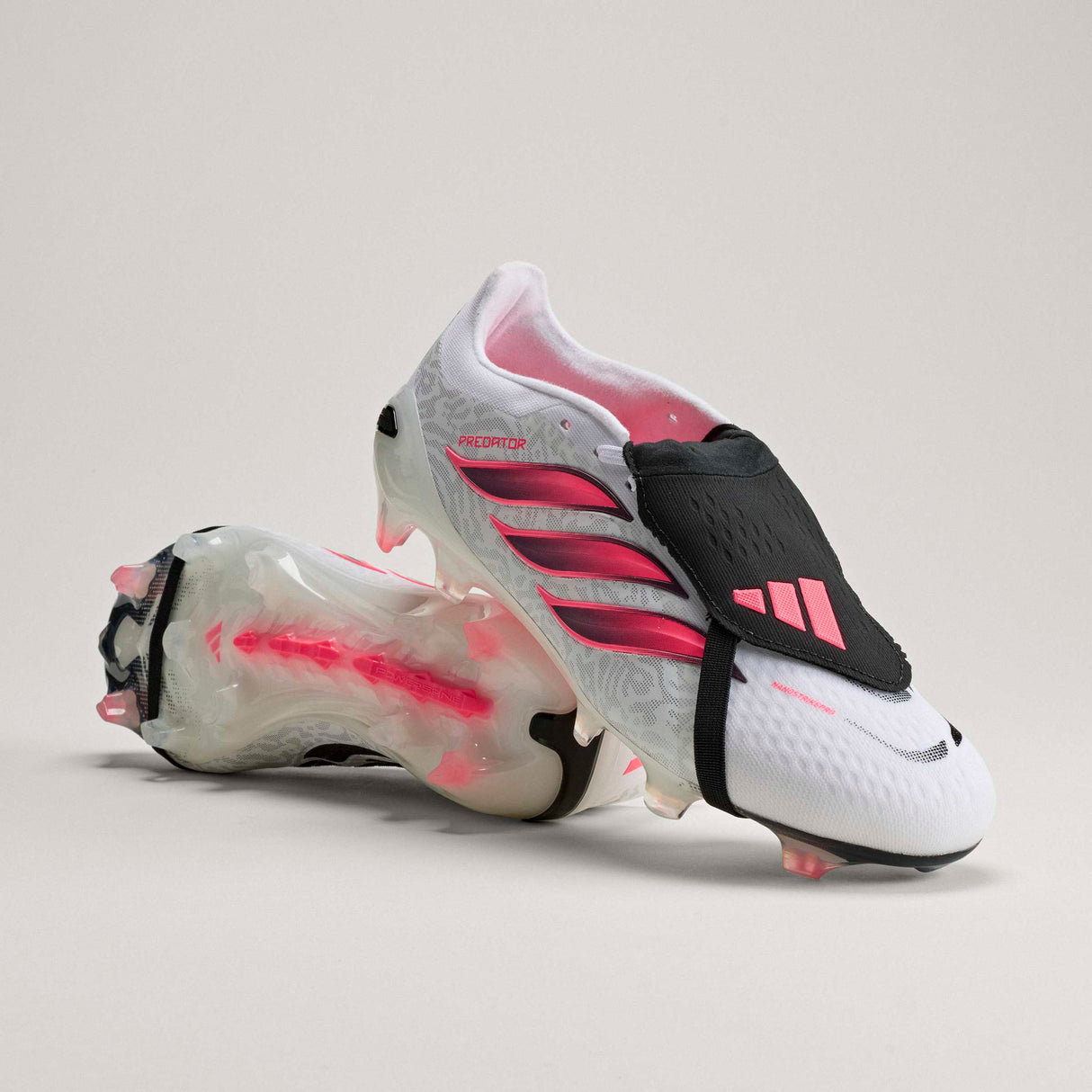 adidas Predator Pro Fold-Over Tongue Firm Ground Men's Soccer Cleats - White/Black