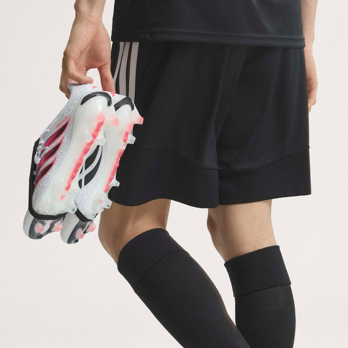 adidas Predator Pro Fold-Over Tongue Firm Ground Men's Soccer Cleats - White/Black