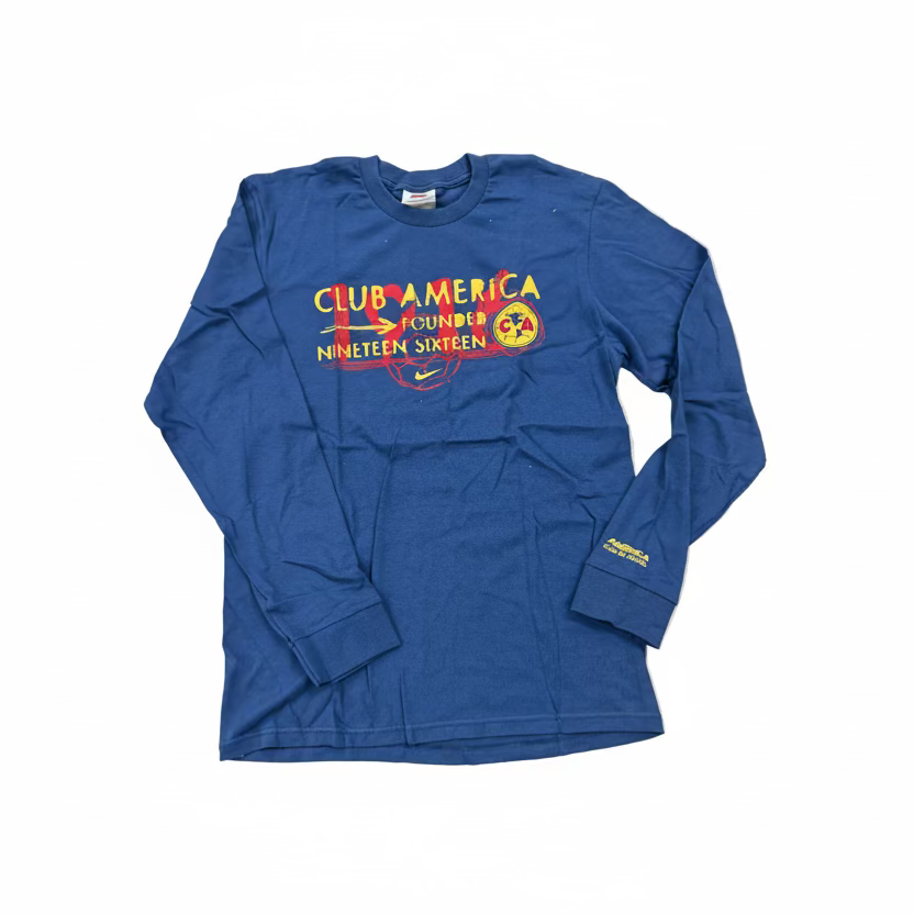 Camiseta de manga larga Nike America - Azul royal