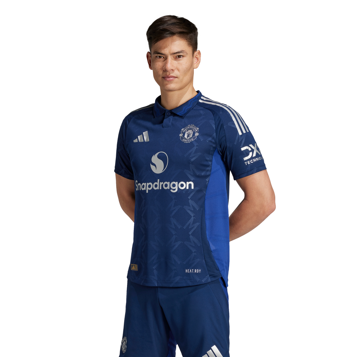 adidas Manchester United Away Authentic Men´s Soccer Jersey 24/25 - Night Indigo/White