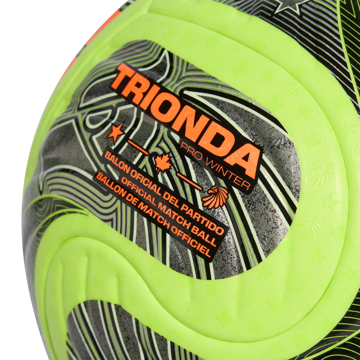 adidas World Cup 26 Trionda Pro Winter Soccer Ball - Lemo/Black/Silver
