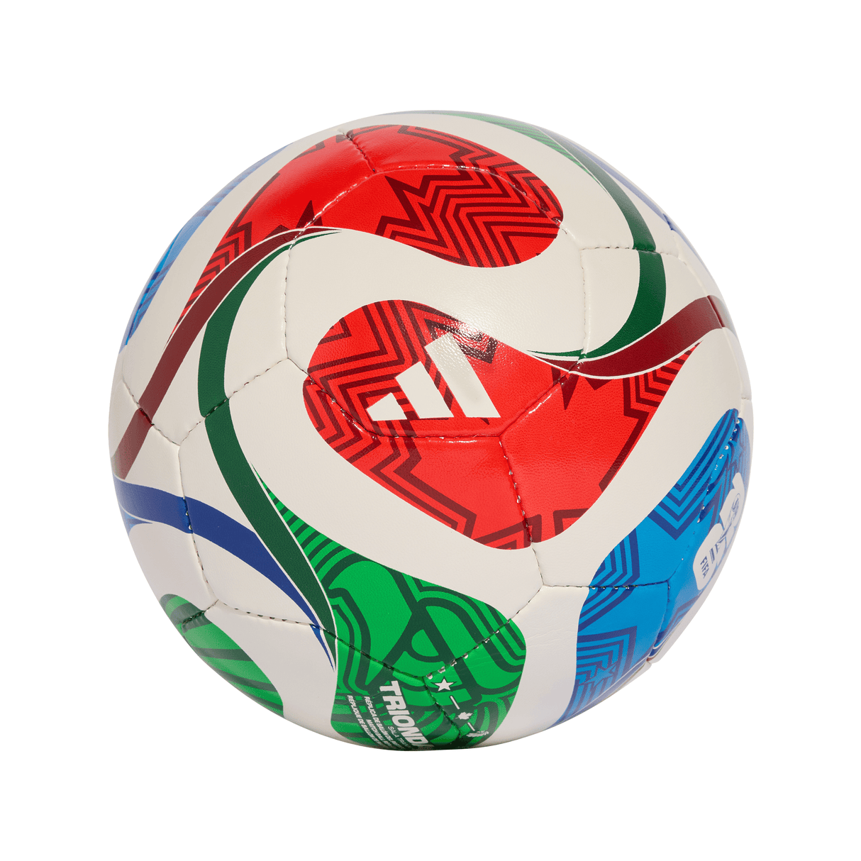 adidas World Cup 26 Trionda Training Sala Soccer Ball - White/Blue/Red