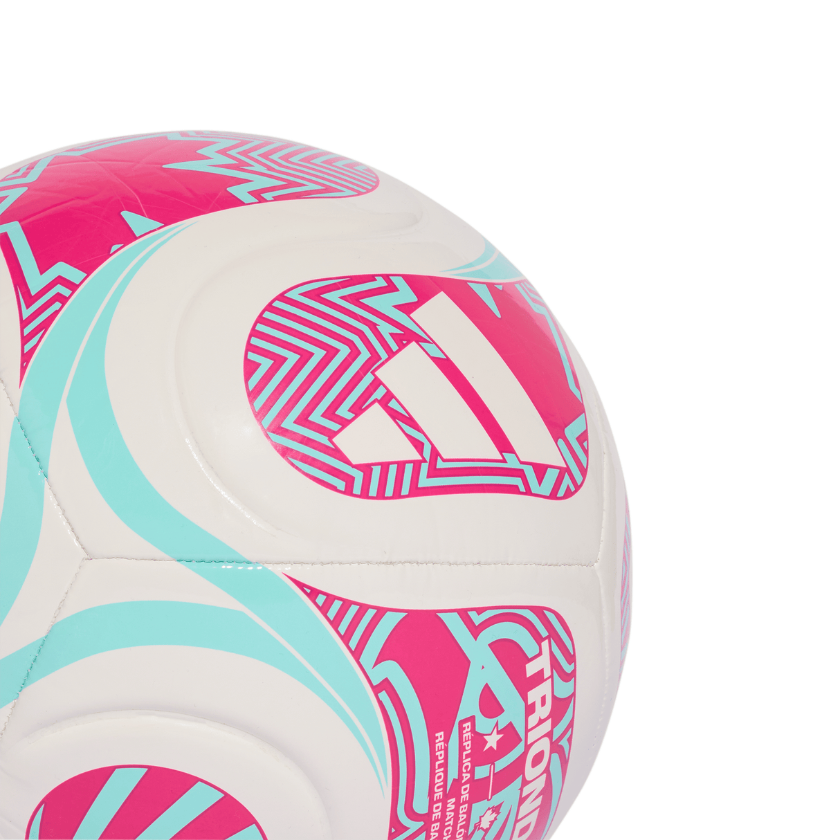 adidas World Cup 26 Trionda Club Soccer Ball - White/Pink