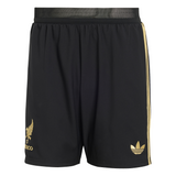 adidas Mexico 25 Gold Men's Soccer Shorts - Black