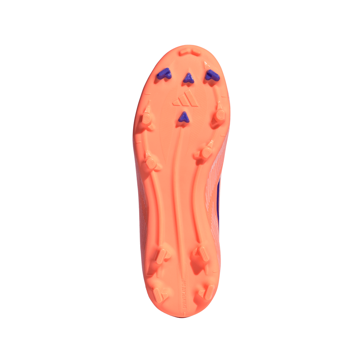 Botines de fútbol adidas F50 League FG/MG para jóvenes - Naranja/Azul/Blanco