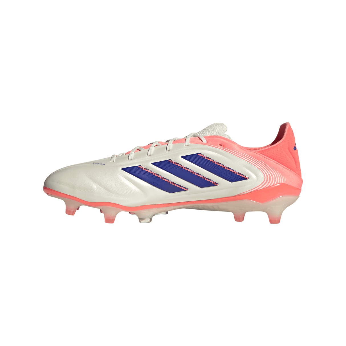 Botines de fútbol para hombre adidas Copa Pure III Elite FG - Blanco/Azul/Naranja