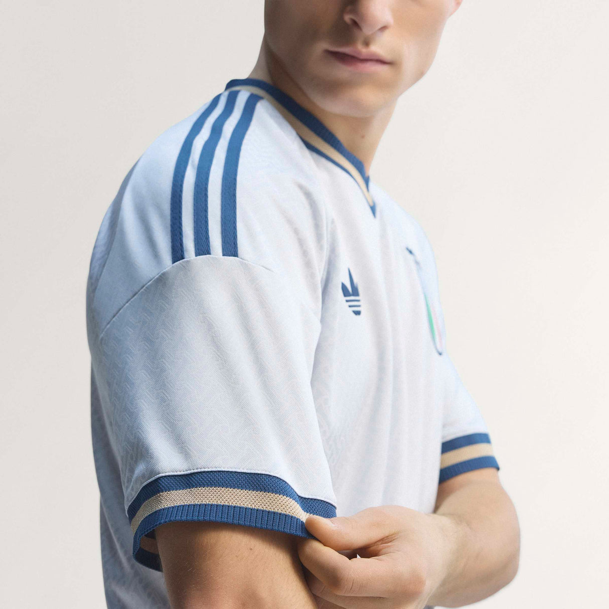 adidas Italy Away Authentic Men's Soccer Jersey 2026 - Aero Blue