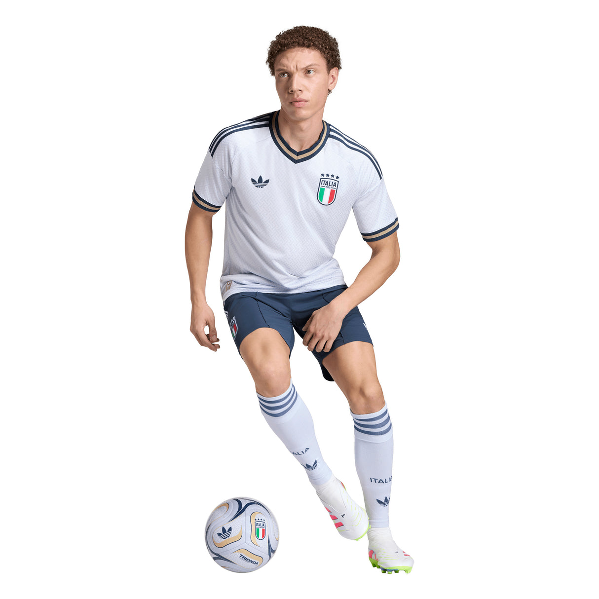 adidas Italy Away Authentic Men's Soccer Jersey 2026 - Aero Blue