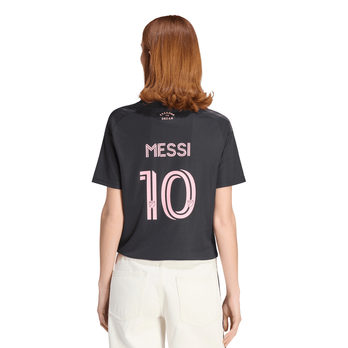 adidas Inter Miami CF Away Messi Women's Soccer Jersey 26/27 - Black/Pink