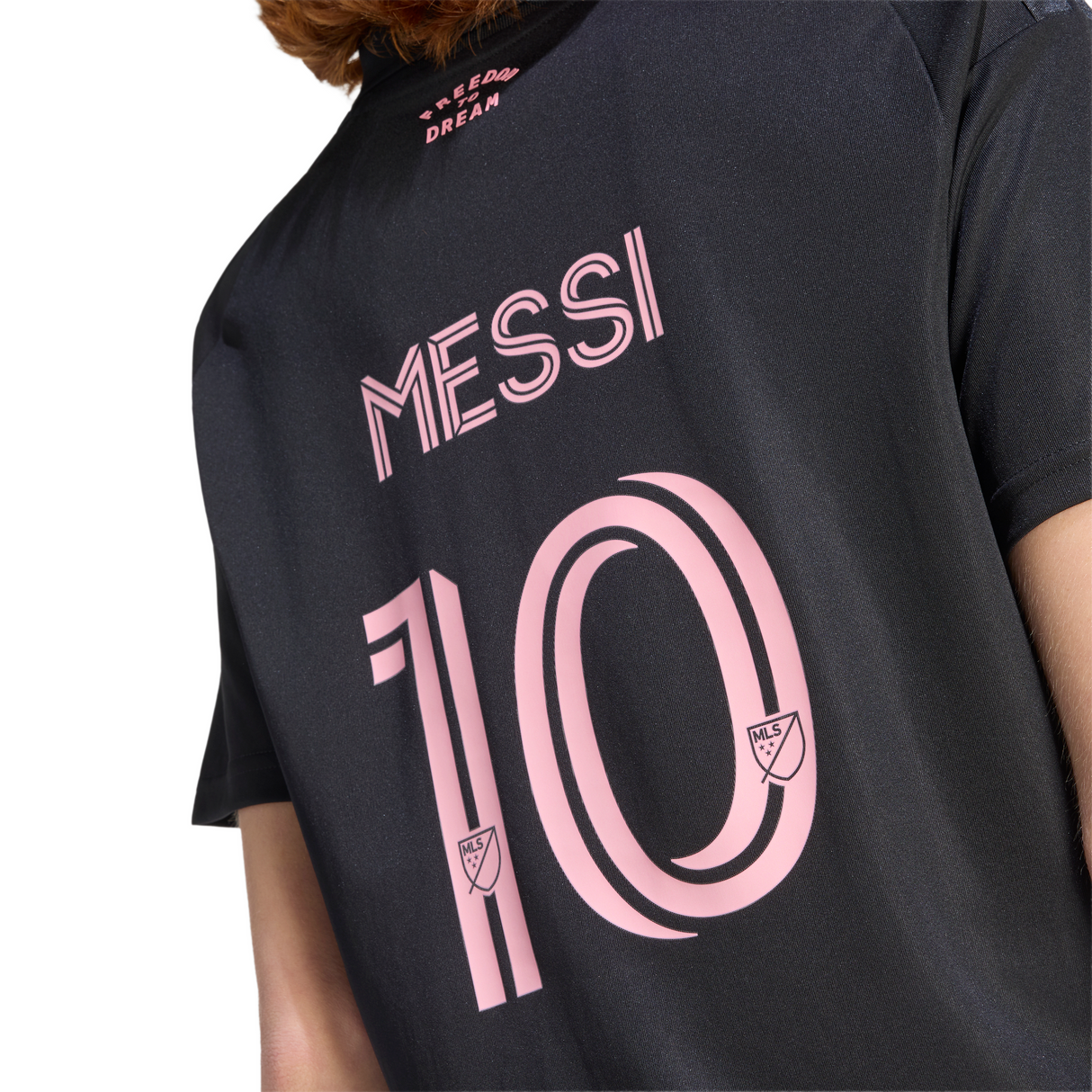 adidas Inter Miami CF Away Messi Women's Soccer Jersey 26/27 - Black/Pink
