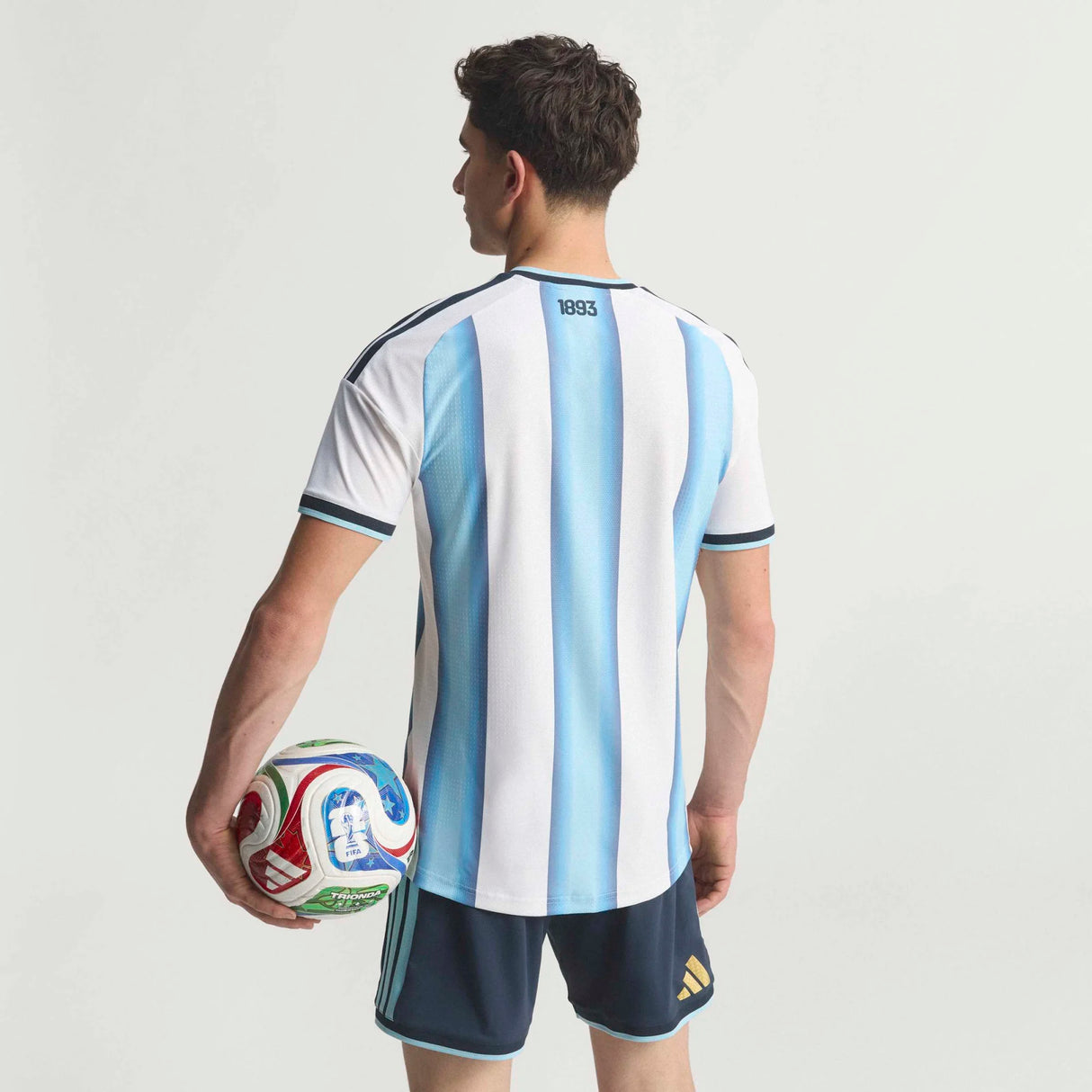 adidas Camiseta de Fútbol Auténtica Argentina de Local para Hombre 26 - Blanco/Azul