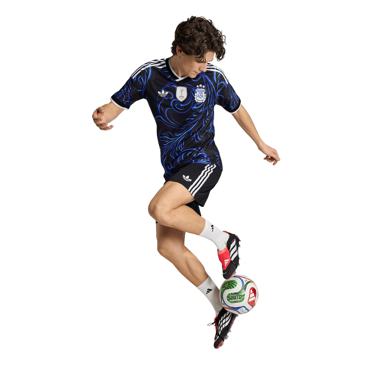 adidas Argentina Away Authentic Men's Soccer Jersey 2026 - Black/Blue