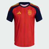 adidas Spain Home Authentic Men's Soccer Jersey 26 - Red