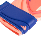 adidas Predator Match Fingersave Goalkeeper Youth Soccer Gloves - Orange/White/Blue